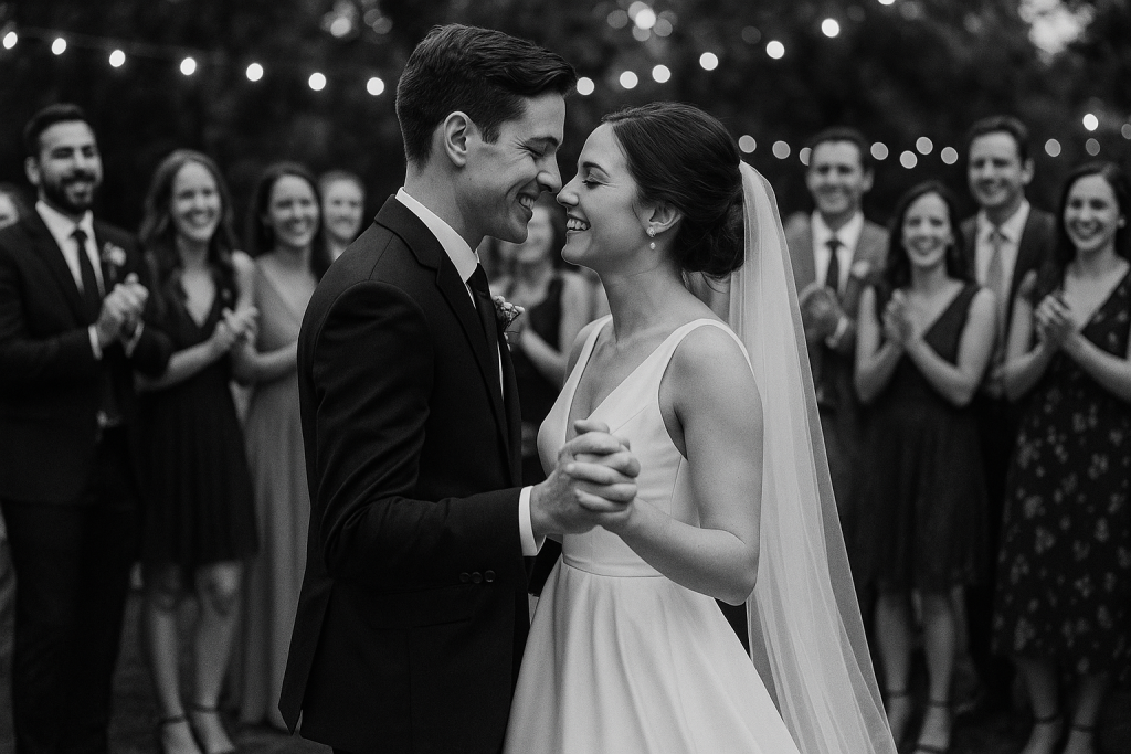 Novios bailando el vals